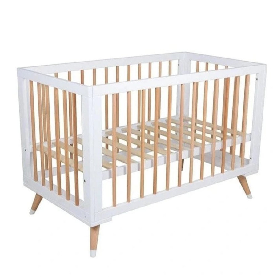 Nursery Furniture Bebe Care Large Baby Cots | Bebe Care Zuri Cot Natural White