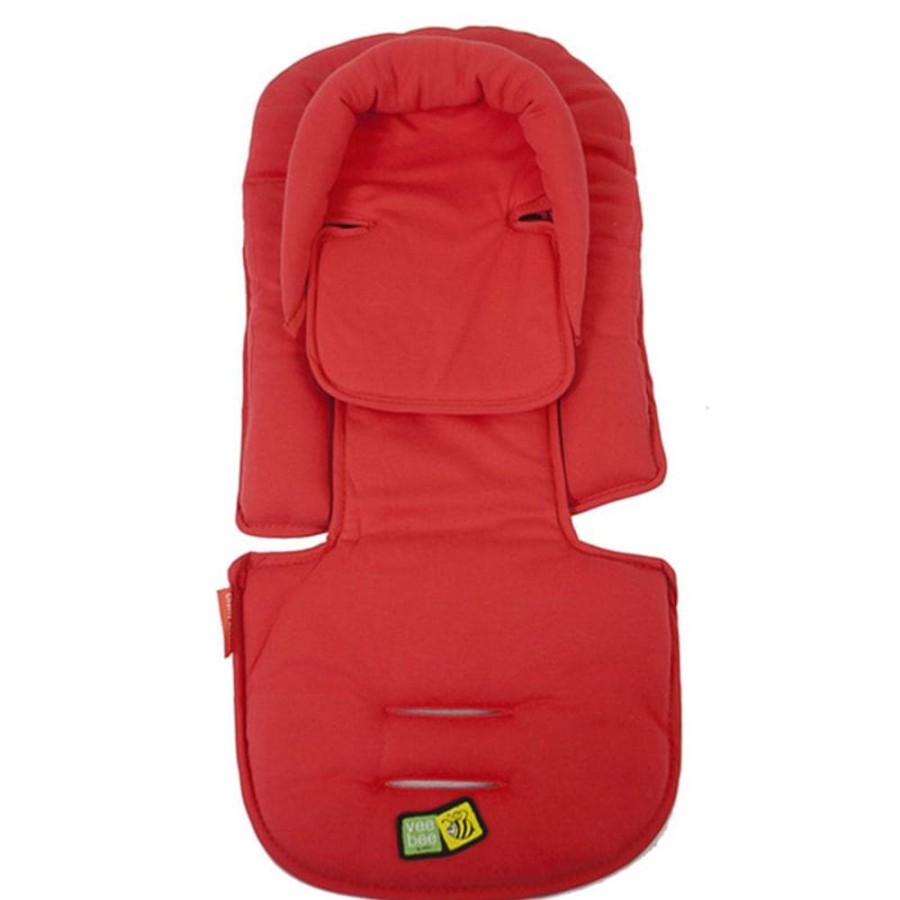 Prams & Strollers VeeBee Pram Liners & Footmuffs | Veebee Allsorts Headhugger Cherry