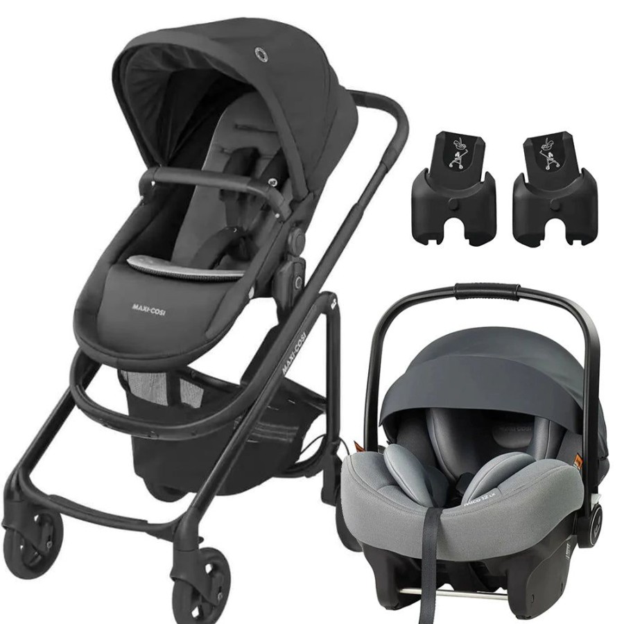 Prams & Strollers Maxi Cosi | Maxi Cosi Lila Cp2 Stroller & Maxi Cosi Mico 12 Capsule ( ) With Maxi Cosi Adaptor Pebble