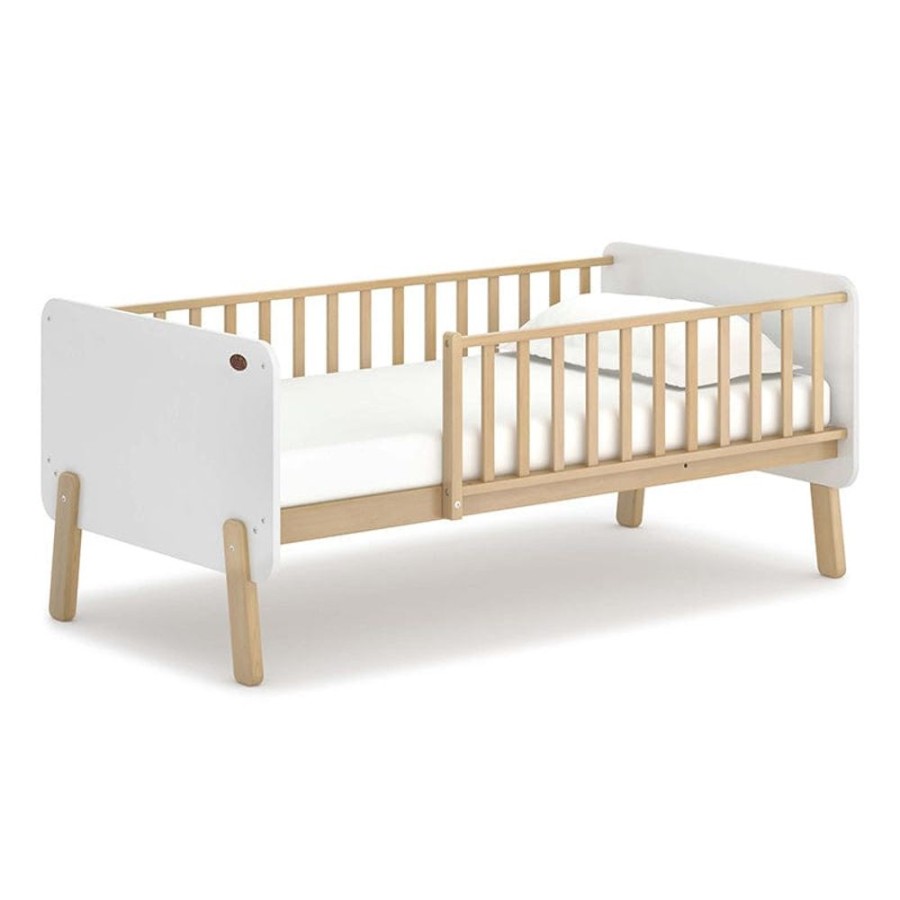 Nursery Furniture Boori Kids | Boori Natty Bedside Bed V23 And Mattress Package Barley And Almond Barley/Almond