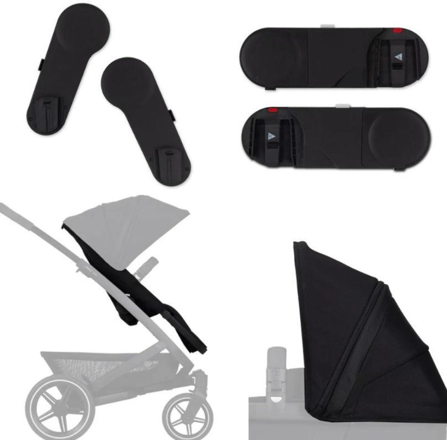 Prams & Strollers Joolz Pram Second Seats | Joolz Geo3 Second Seat Kit Brillant Black Brilliant Black