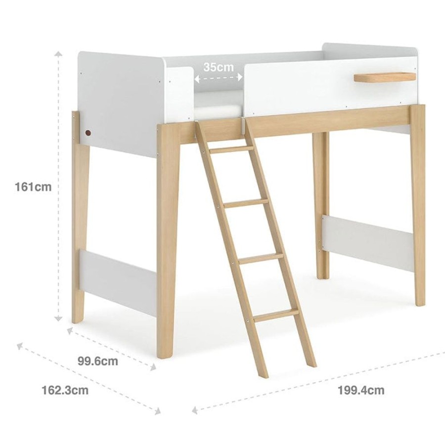 Nursery Furniture Boori | Boori Natty Single Bunk Bed Floor Display Barley/Almond