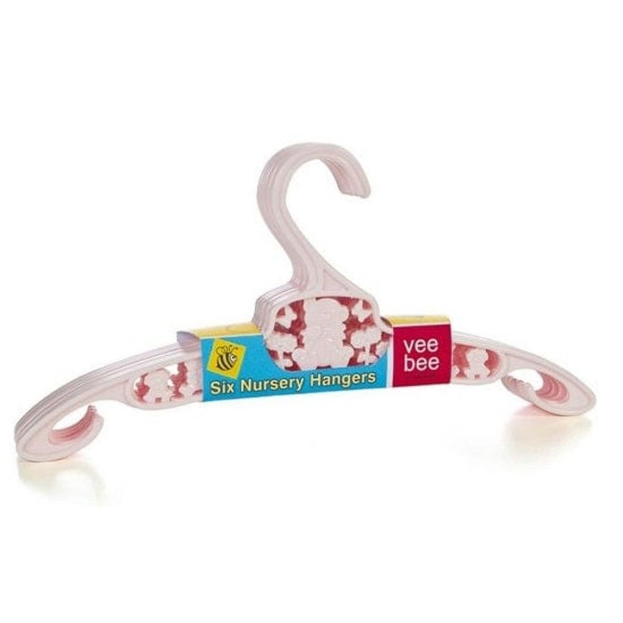 Shop Other Categories VeeBee Baby Clothing & Gifts | Veebee Plastic Hangers 6 Pack Pink