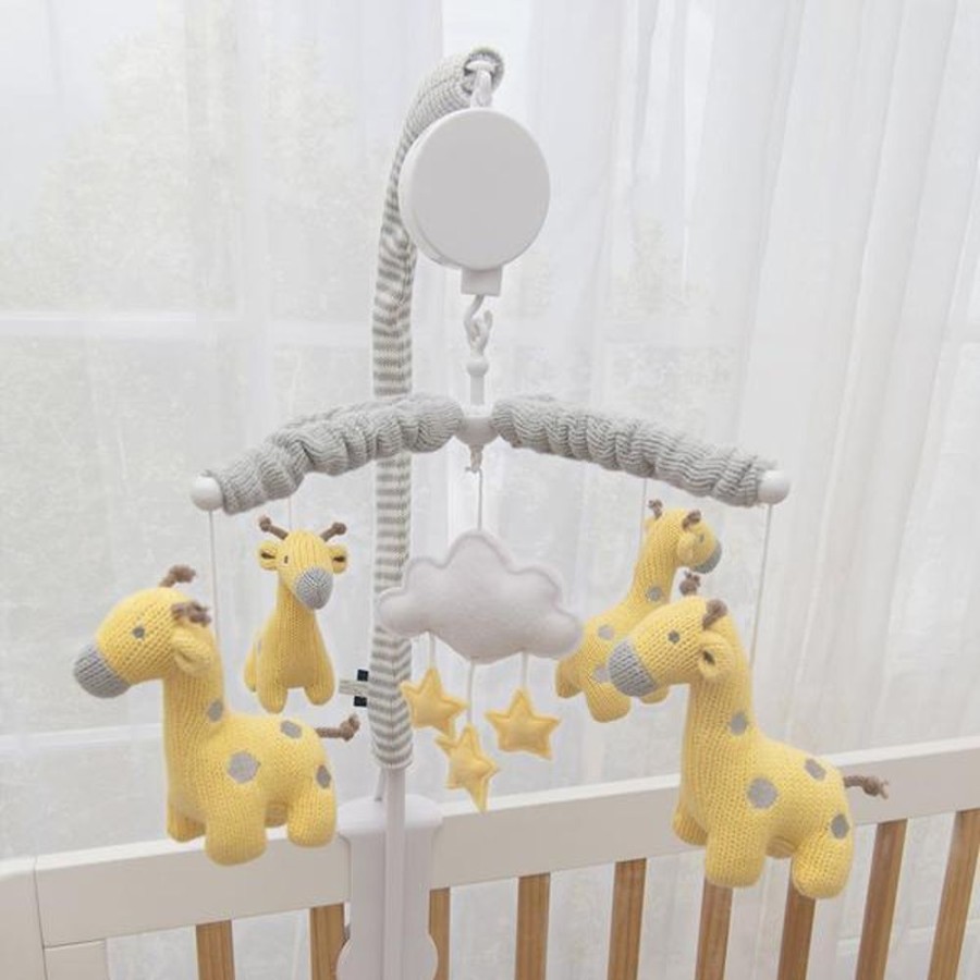 Shop Other Categories Living Textiles Cot Musical Mobiles | Living Textiles Noah Giraffe Musical Mobile Set Noah/Stars