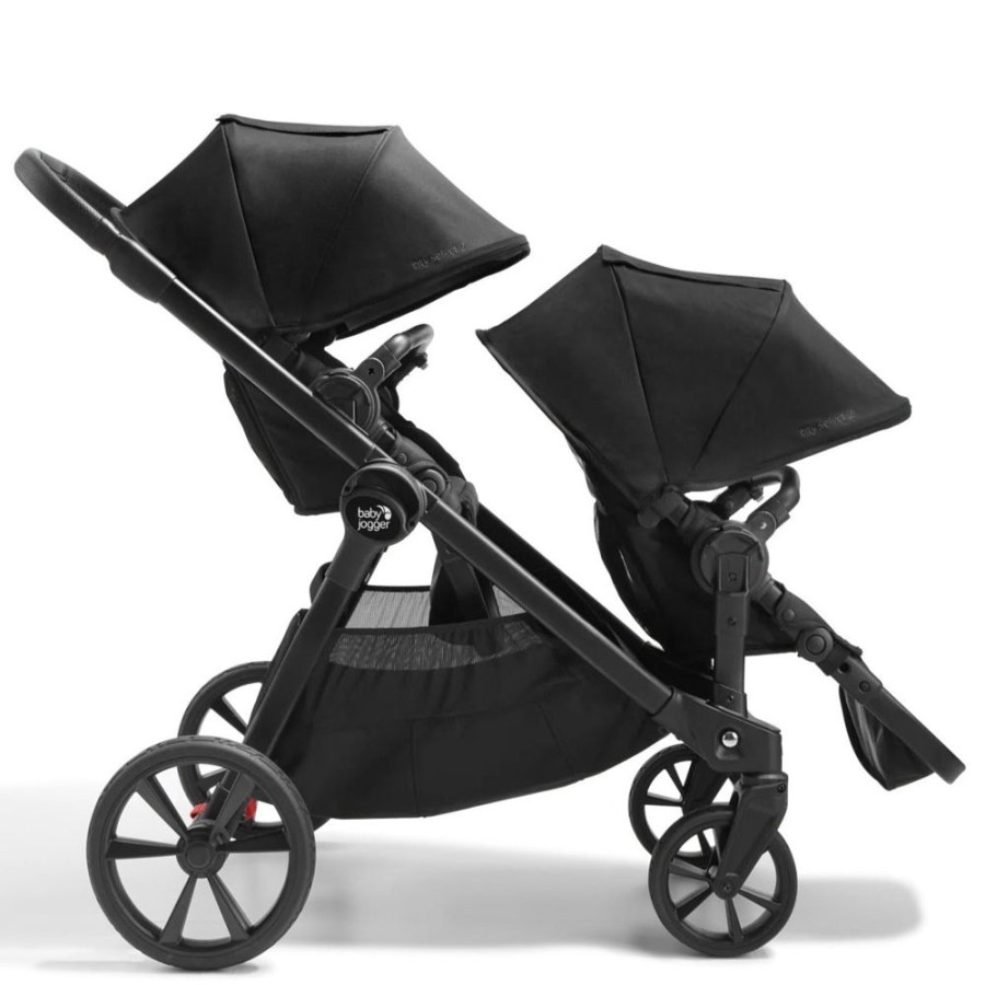 Prams & Strollers Baby Jogger | Baby Jogger City Select 2 Eco Premium Double Pram Bundle ( ) Lunar Black