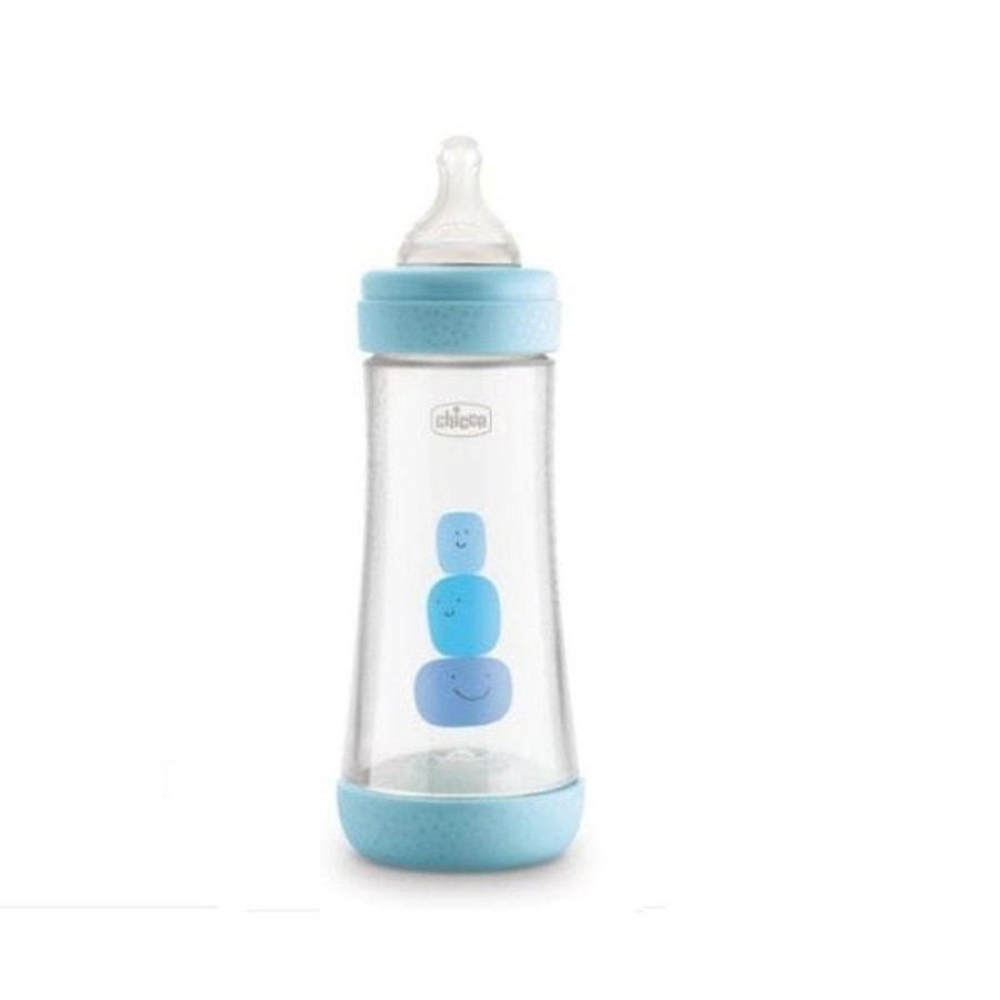 Shop Other Categories Chicco Newborn Feeding | Chicco Perfect5 Bottle Fast Flow 300Ml 4M+ Blue