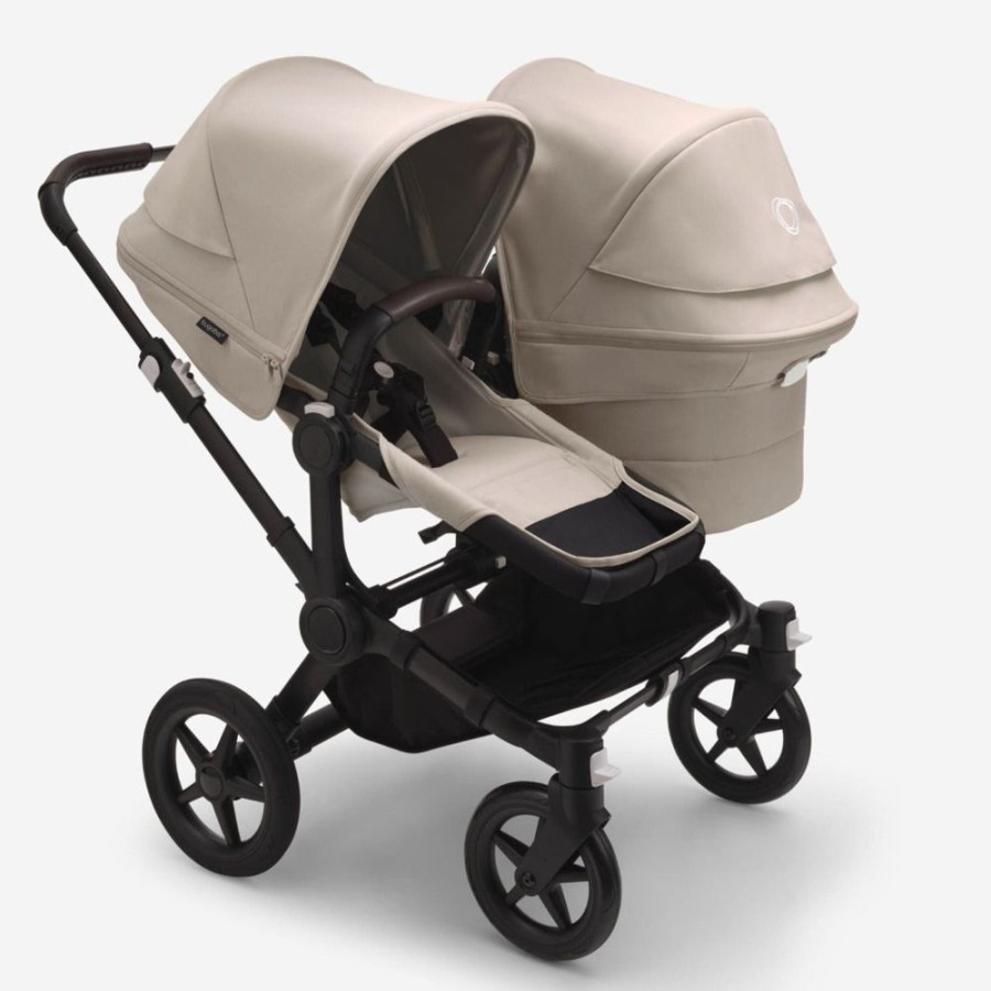 Prams & Strollers Bugaboo | Bugaboo Donkey 5 Duo Pram Black/Desert Pre Order Late March Taupe