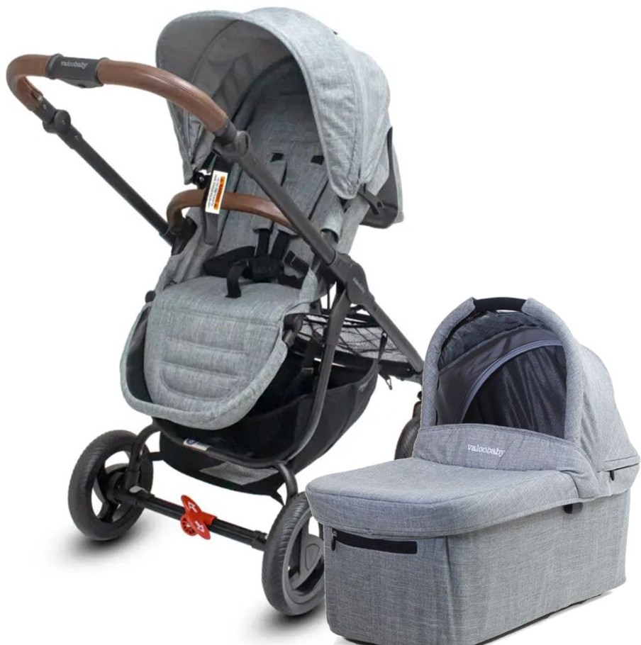 Prams & Strollers Valco Baby | Valco Baby Trend Ultra And Bassinet ( ) Grey Marle