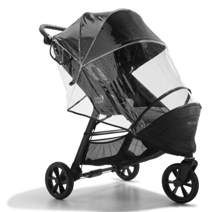 Prams & Strollers Baby Jogger Pram Rain & Sun Covers | Baby Jogger City Mini 2 / City Mini Gt2 / Elite 2 Single Wheather Sheild Black