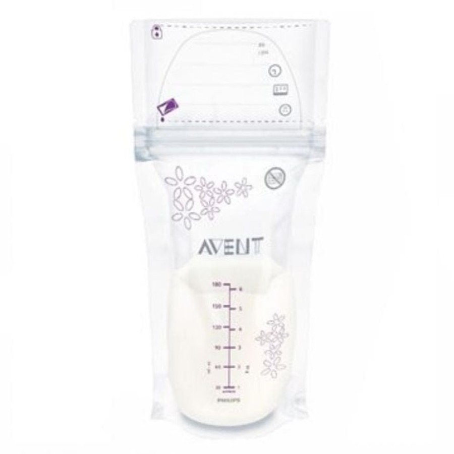 Shop Other Categories Avent Feeding Accessories | Phillips Avent 180Ml Milk Storage Bags 25 Pack