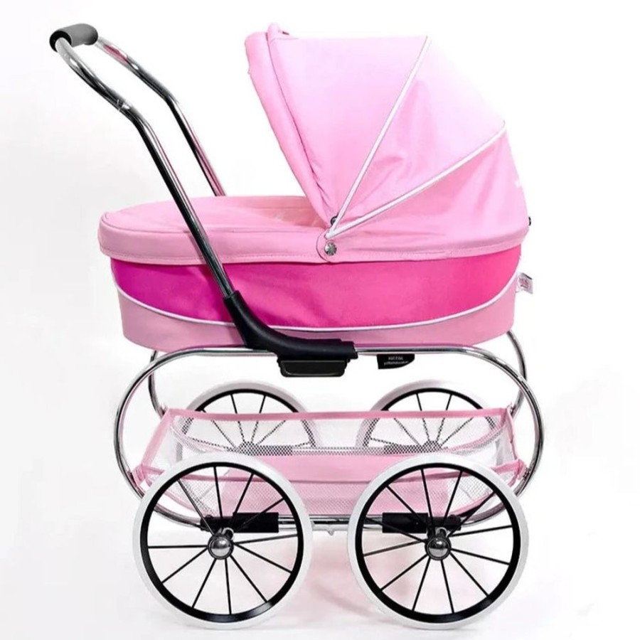 Prams & Strollers Valco Baby Pram & Stroller Toys | Valco Baby V24 Mini Princess Dolls Pram Hot Pink