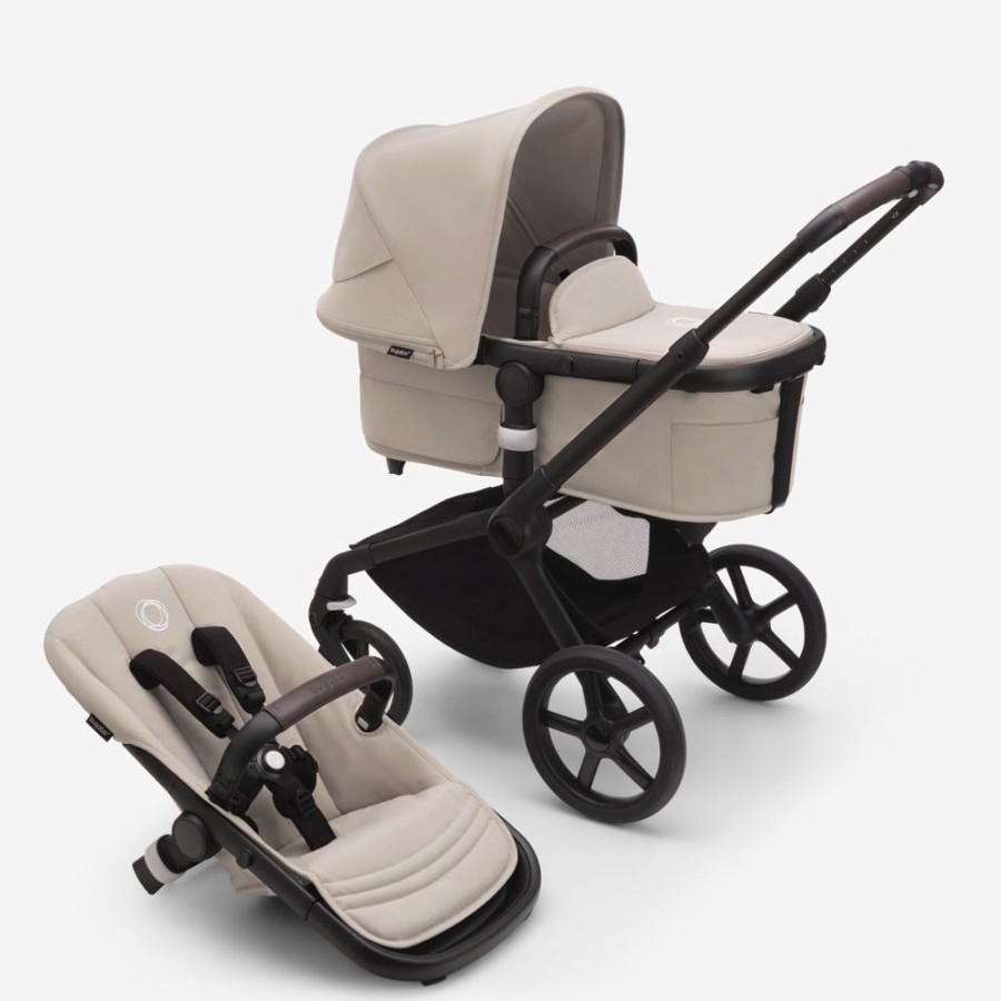 Prams & Strollers Bugaboo | Bugaboo Fox 5 Pram Black/Desert Taupe