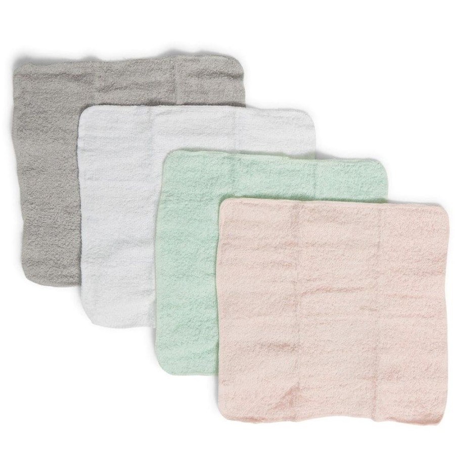 Shop Other Categories Big Softies Bath Accessories | Big Softies Cotton Washer 4 Pk Pastel Set Pink