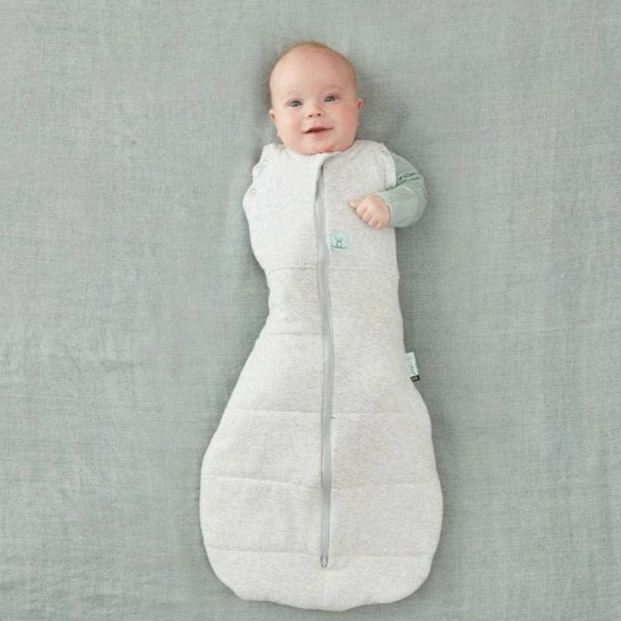 Shop Other Categories ErgoPouch Sleeping Bags & Suits | Ergopouch 1.0 Tog Cocoon Swaddle 3-6 Months Grey Marle