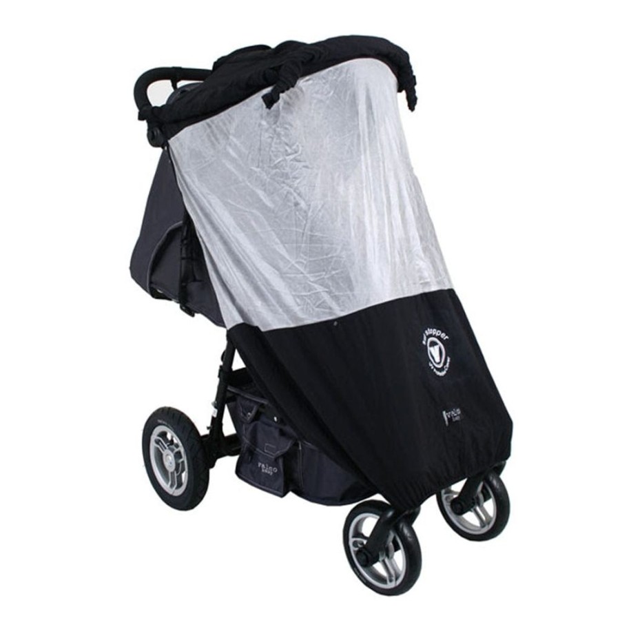 Prams & Strollers VeeBee Pram Rain & Sun Covers | Veebee Single Stroller Sunstopper Silver Mesh