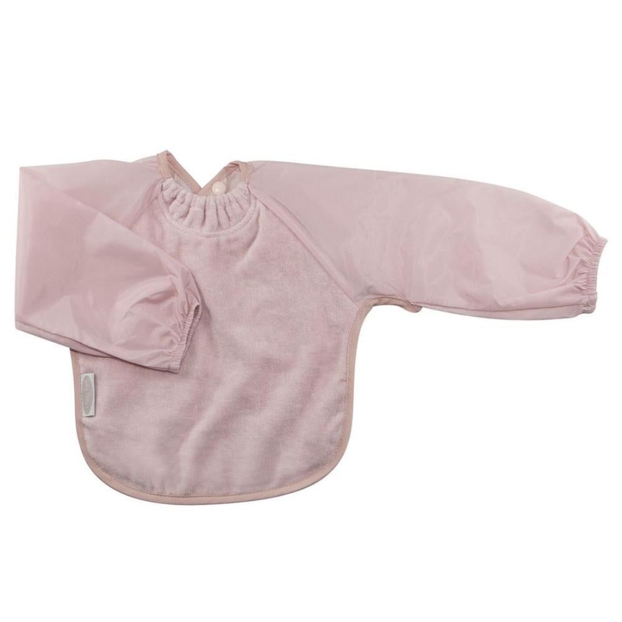 Shop Other Categories Silly Billyz Newborn Feeding | Silly Billyz Long Sleeve Bib Biblet Antique Pink