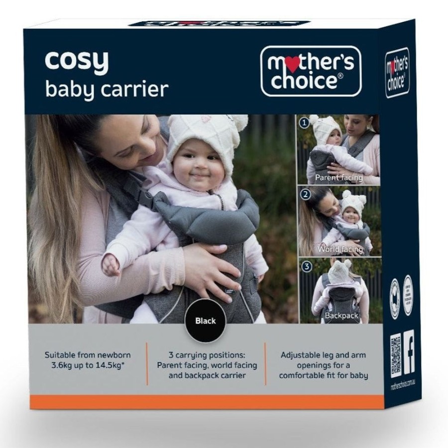 Shop Other Categories Mothers Choice Baby Carriers | Mothers Choice Cosy Carrier Black