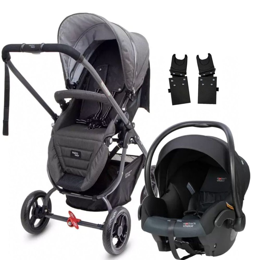 Prams & Strollers Baby Mode Melbourne Superstore | Valco Baby Snap Ultra ( ) With Mothers Choice Capsule & Adaptor Charcoal