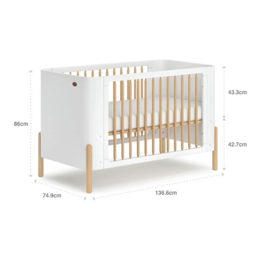 Nursery Furniture Boori | Boori Nova Cot Barley Beech - Pre Order February Barley/Beech