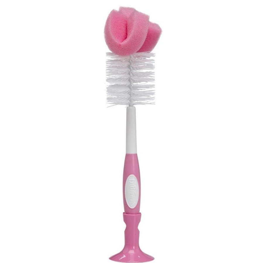 Shop Other Categories Dr Browns Feeding Accessories | Dr Browns Baby Bottle Cleaning Brush Pink