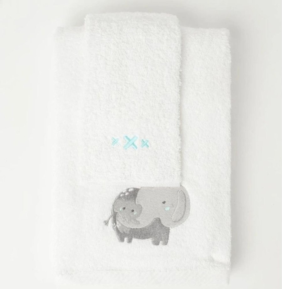 Shop Other Categories Big Softies Bath Accessories | Snugtime Towel And Washer Set White