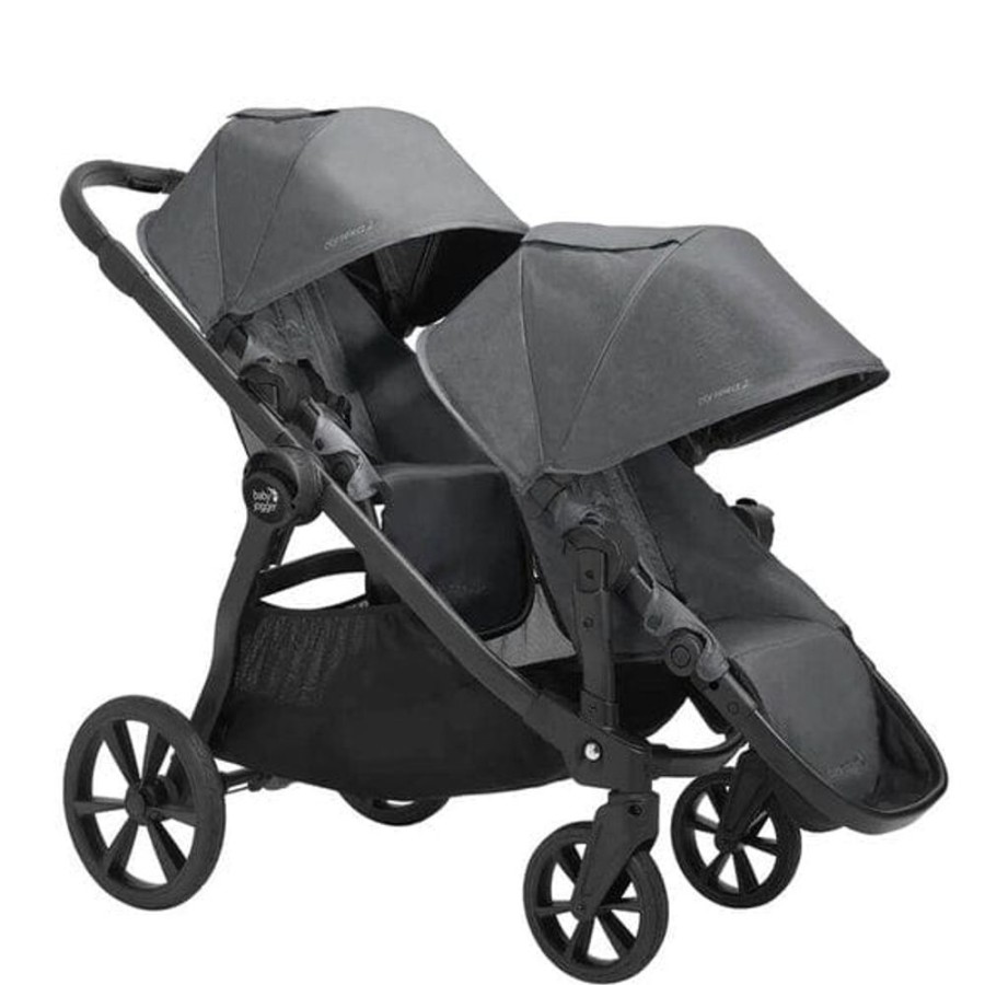 Prams & Strollers Baby Jogger | Baby Jogger City Select 2 Pram, Bassinet & Second Seat Package Radiant Slate