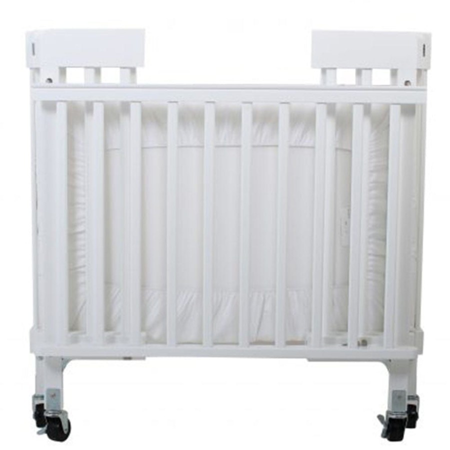 Shop Other Categories Valco Baby Portable Cots | Valco Baby Stowaway Foldable Wooden Cot White