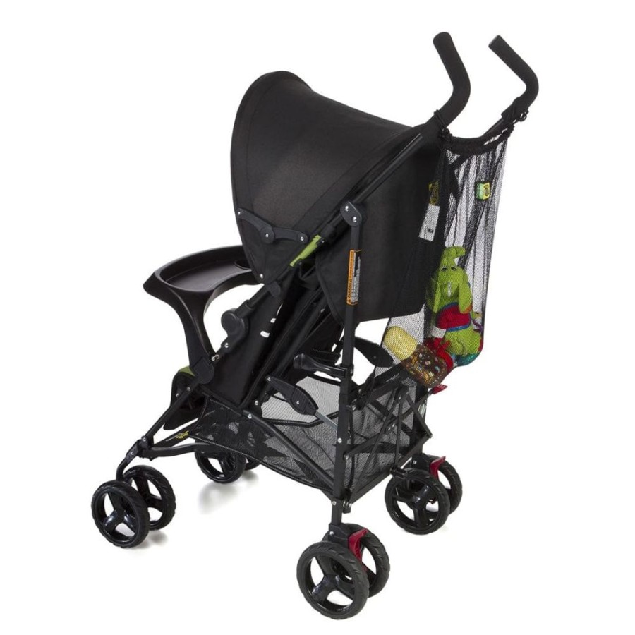 Prams & Strollers VeeBee Pram Cup Holder & Storage | Veebee Universal Stroller Net Bag Black