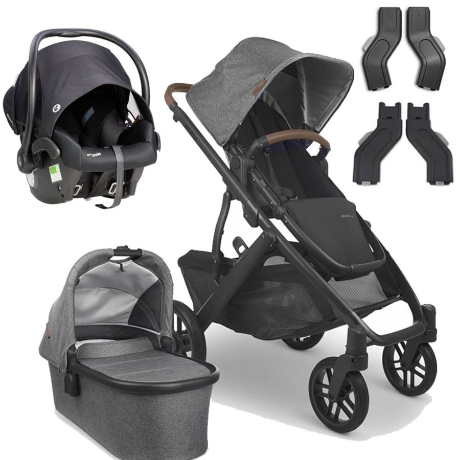 Prams & Strollers Uppababy | Uppababy Vista V2 Pram ( ) Maxi Cosi Mico Plus Isofix Travel System Greyson