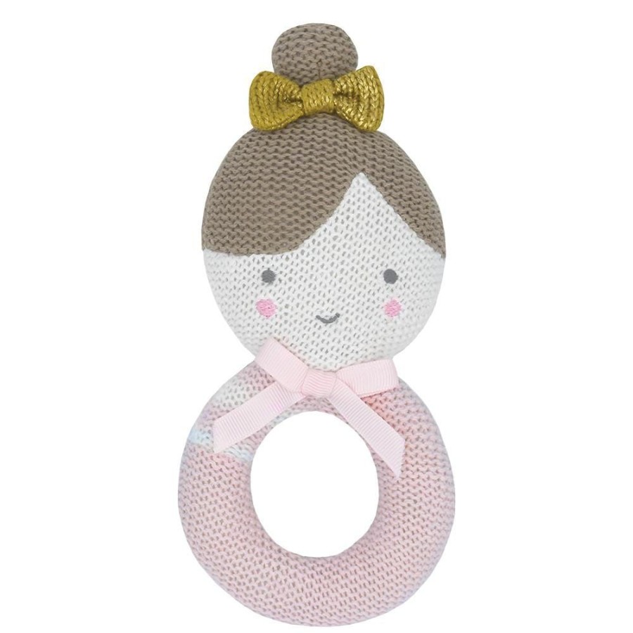 Shop Other Categories Living Textiles Baby Rattles | Living Textiles Knitted Rattle Sophia The Ballerina