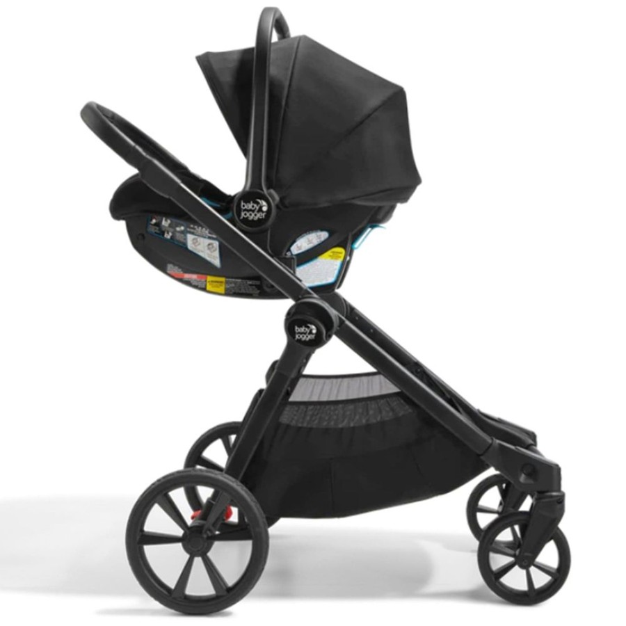 Prams & Strollers Baby Jogger | Baby Jogger City Select 2 Eco Premium Travel System Pram Bundle ( ) Lunar Black