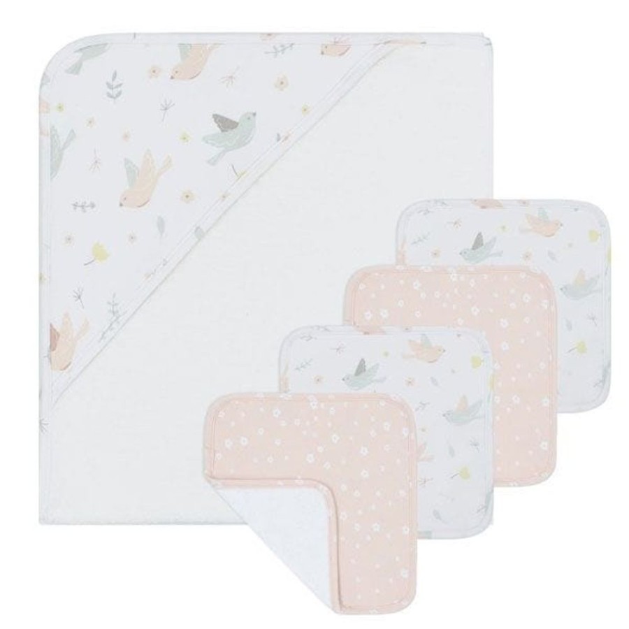 Shop Other Categories Living Textiles Bath Accessories | Living Textiles 5Pc Bath Gift Set - Ava Ava/Blush Floral