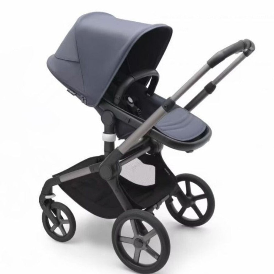 Prams & Strollers Bugaboo | Bugaboo Fox 5 Pram Graphite/ Stormy Blue