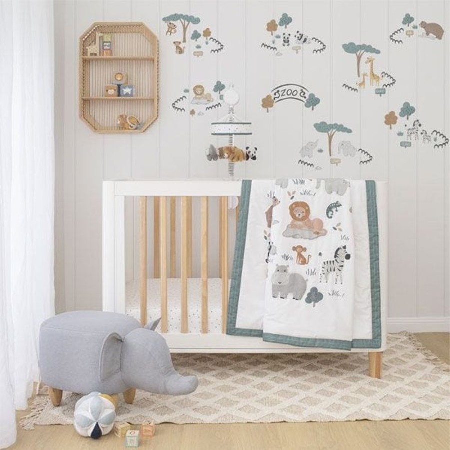 Shop Other Categories Lolli Living Decor Accessories | Living Textiles Wall Decal Set Day At The Zoo