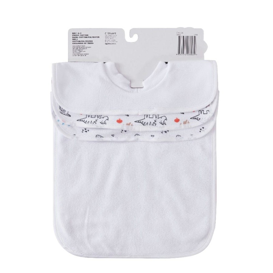 Shop Other Categories Big Softies Feeding Accessories | Big Softies Popover Bibs Hello Dino