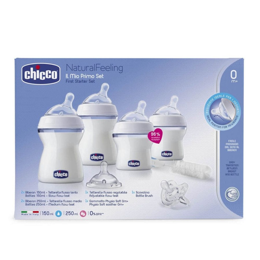 Shop Other Categories Chicco Newborn Feeding | Chicco Natural Bottle Starter Set Bee