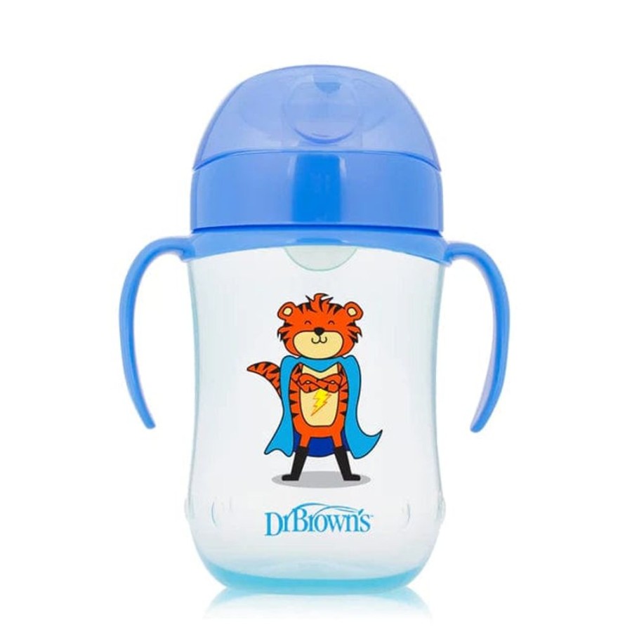 Shop Other Categories Dr Browns Feeding Accessories | Dr Browns Soft Spout Cup 270Ml Blue Super Hero