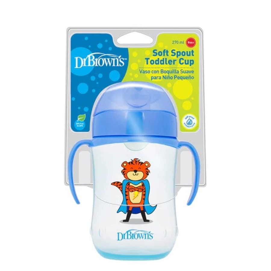 Shop Other Categories Dr Browns Feeding Accessories | Dr Browns Soft Spout Cup 270Ml Blue Super Hero