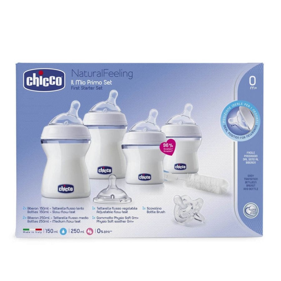 Shop Other Categories Chicco Feeding Accessories | Chicco Natural Bottle Starter Set Bee