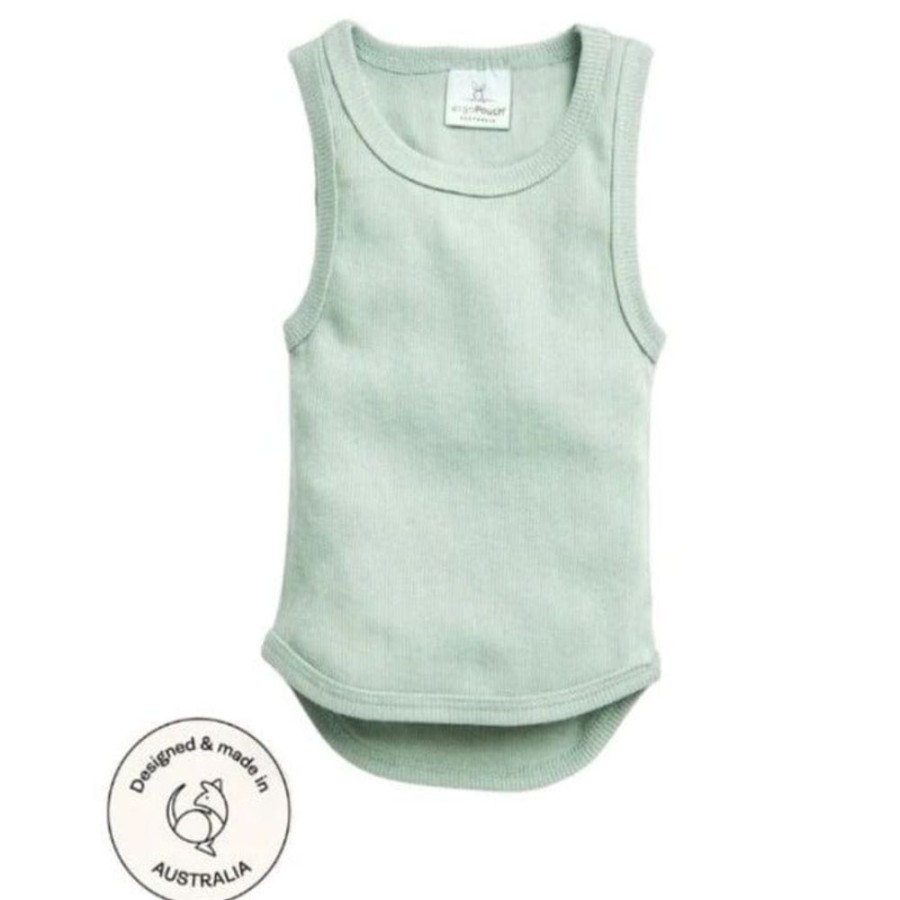 Shop Other Categories ErgoPouch Baby Clothing & Gifts | Ergopouch Singlet 3-6 Months Sage