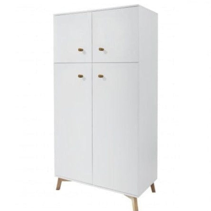 Nursery Furniture Love N Care | Love N Care Fjord Wardrobe White