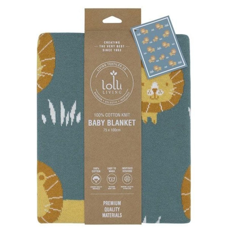 Shop Other Categories Lolli Living Bassinet & Cot Blankets | Living Textiles Pram Knitted Blanket Day At The Zoo