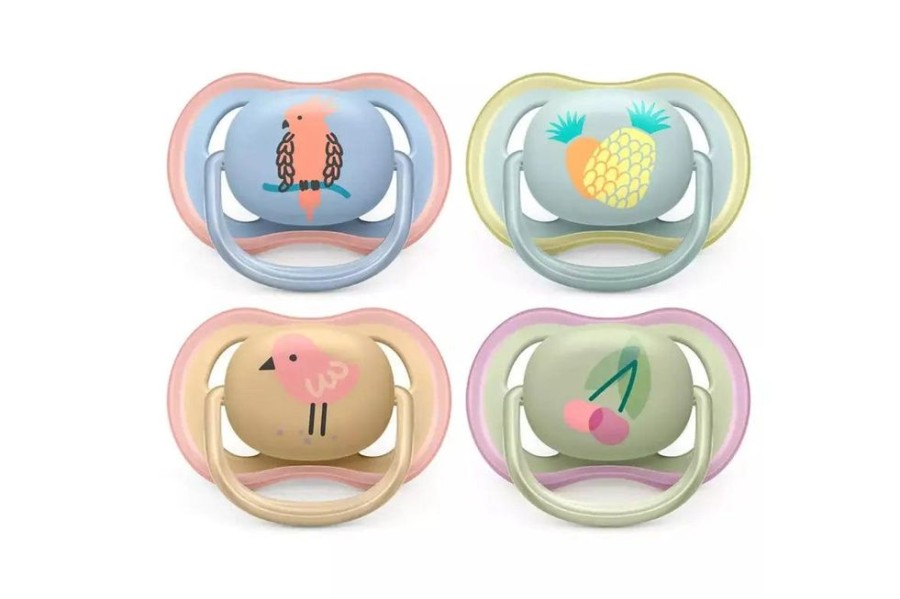 Shop Other Categories Avent Soothers & Dummies | Philips Avent Ultra Air Soother 0-6 Months 2-Pack Bird/Fruit Assorted