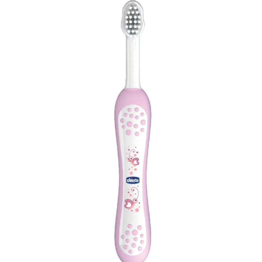 Shop Other Categories Chicco Baby Personal Care | Chicco Toothbrush 6-36M Pink