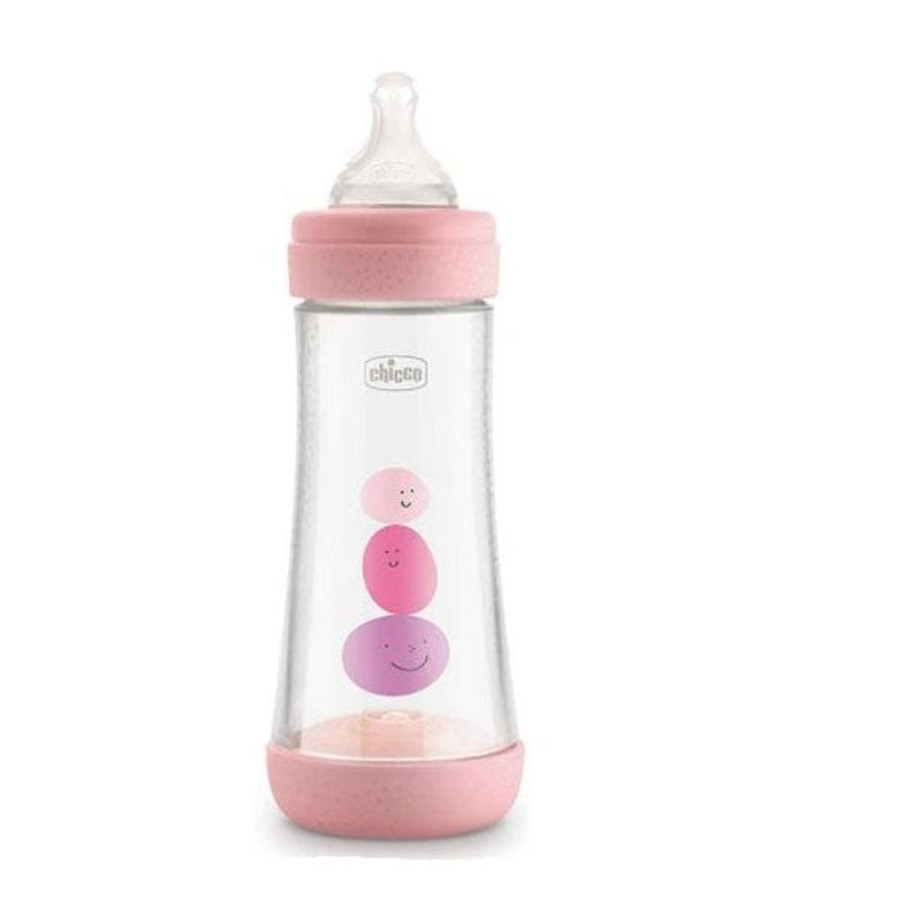 Shop Other Categories Chicco Feeding Accessories | Chicco Perfect5 Bottle Fast Flow 300Ml 4M+ Pink