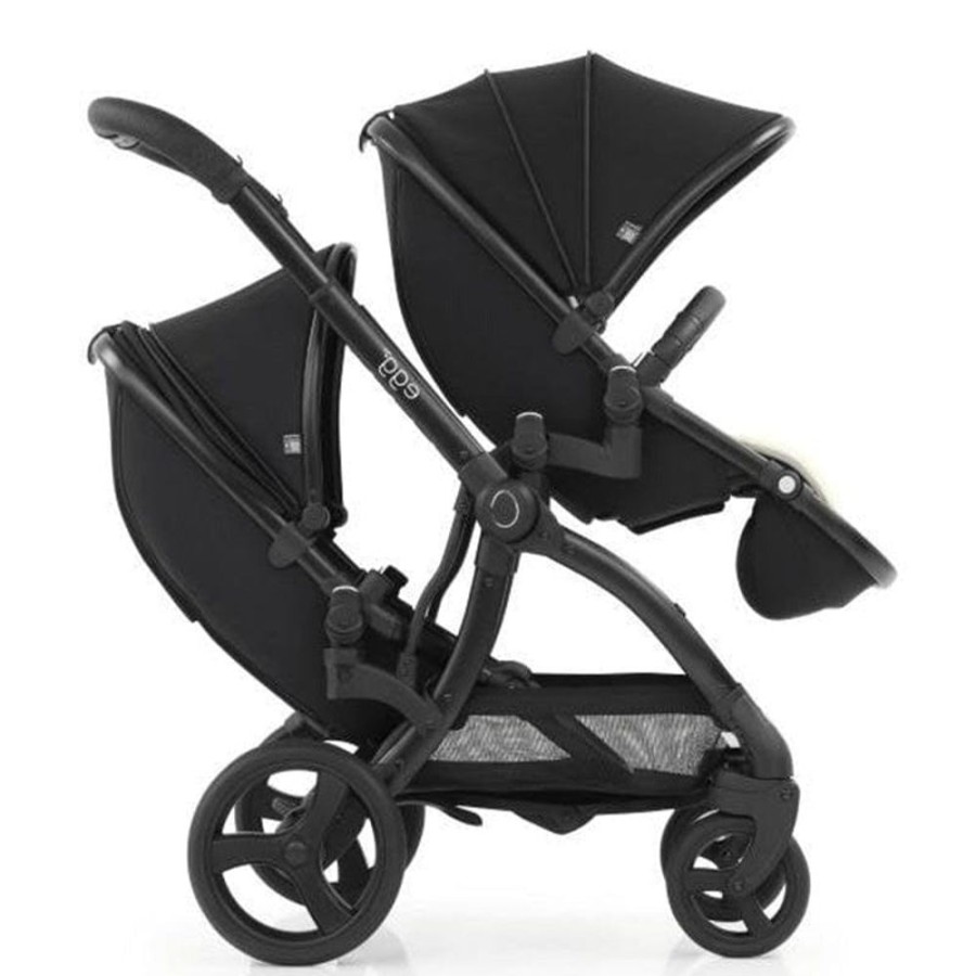 Prams & Strollers Babystyle Egg | Egg 2 Stroller With Tandem 2Nd Seat + Tandem Adapter + Height Increaser ( ) Just Black