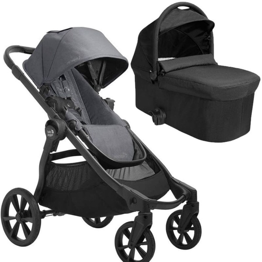 Prams & Strollers Baby Jogger | Baby Jogger City Select 2 Pram & Bassinet Package Radiant Slate