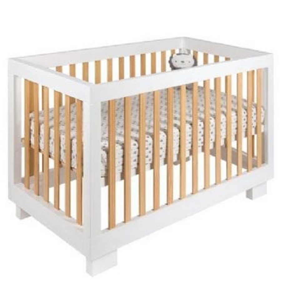 Nursery Furniture Cocoon Large Baby Cots | Cocoon Luxe Cot White/Natural Natural White