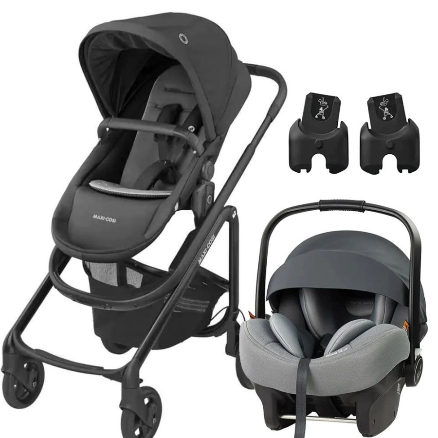 Prams & Strollers Maxi Cosi | Maxi Cosi Lila Cp2 Stroller & Maxi Cosi Mico 12 Capsule ( ) With Maxi Cosi Adaptor Pebble