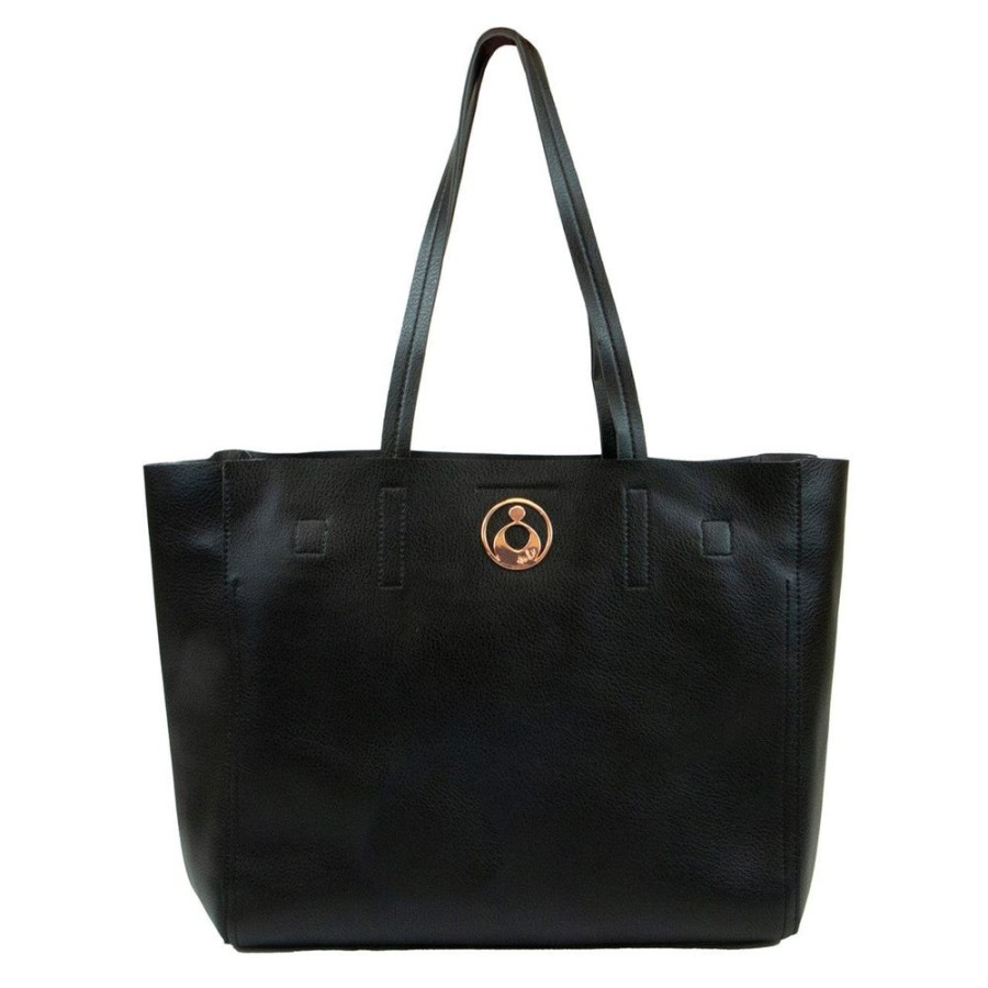 Shop Other Categories Isoki Nappy Bags | Isoki Avoca Everyday Tote Coal Coal Black